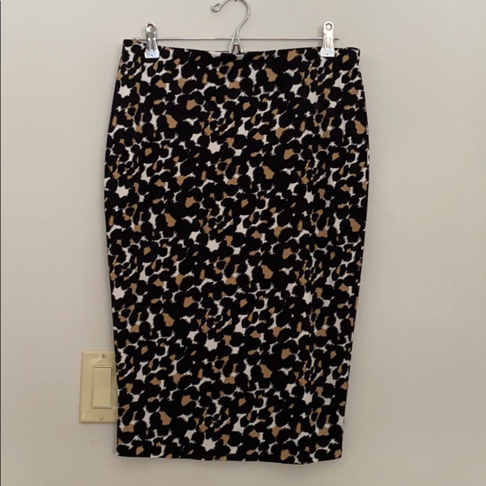 Leopard Print Pencil Skirt